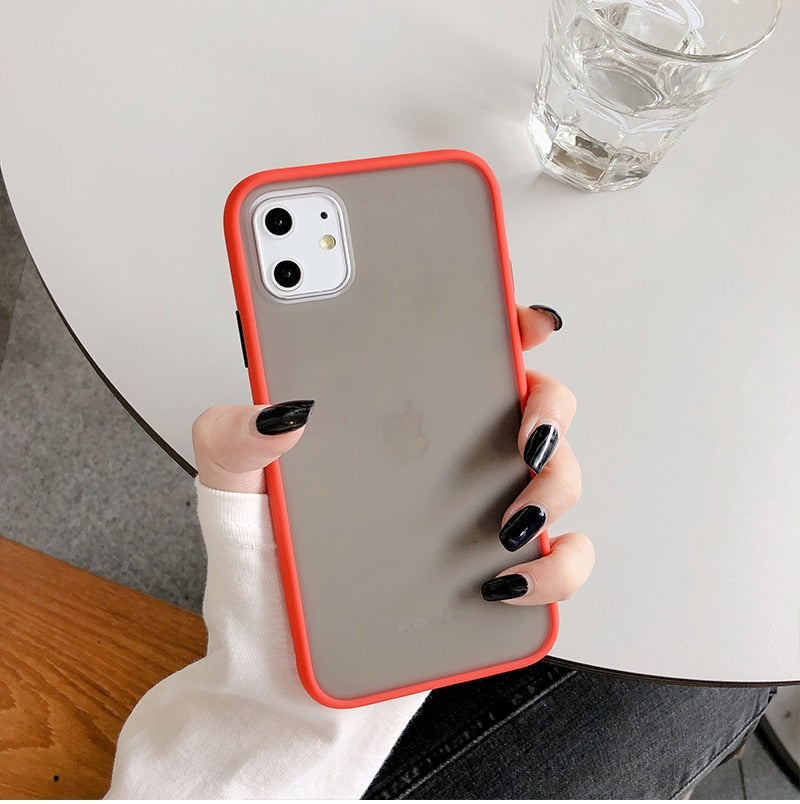 Mint Simple Matte Bumper Phone Case for iphone 11 Pro XR X XS Max 12 6 –  IKOE studio